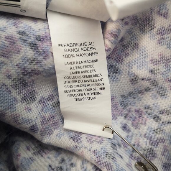 NWT Joe Fresh Ladies Size Small Long Sleeves Flower Pattern Dress - Picture 6 of 10